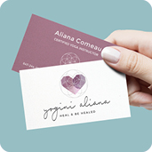 business cards with logo on it